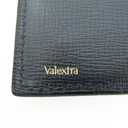 ヴァレクストラ(Valextra) ヴァーティカル 12カード V8L21 メンズ,レディース レザー 長札入れ（二つ折り） ネイビー