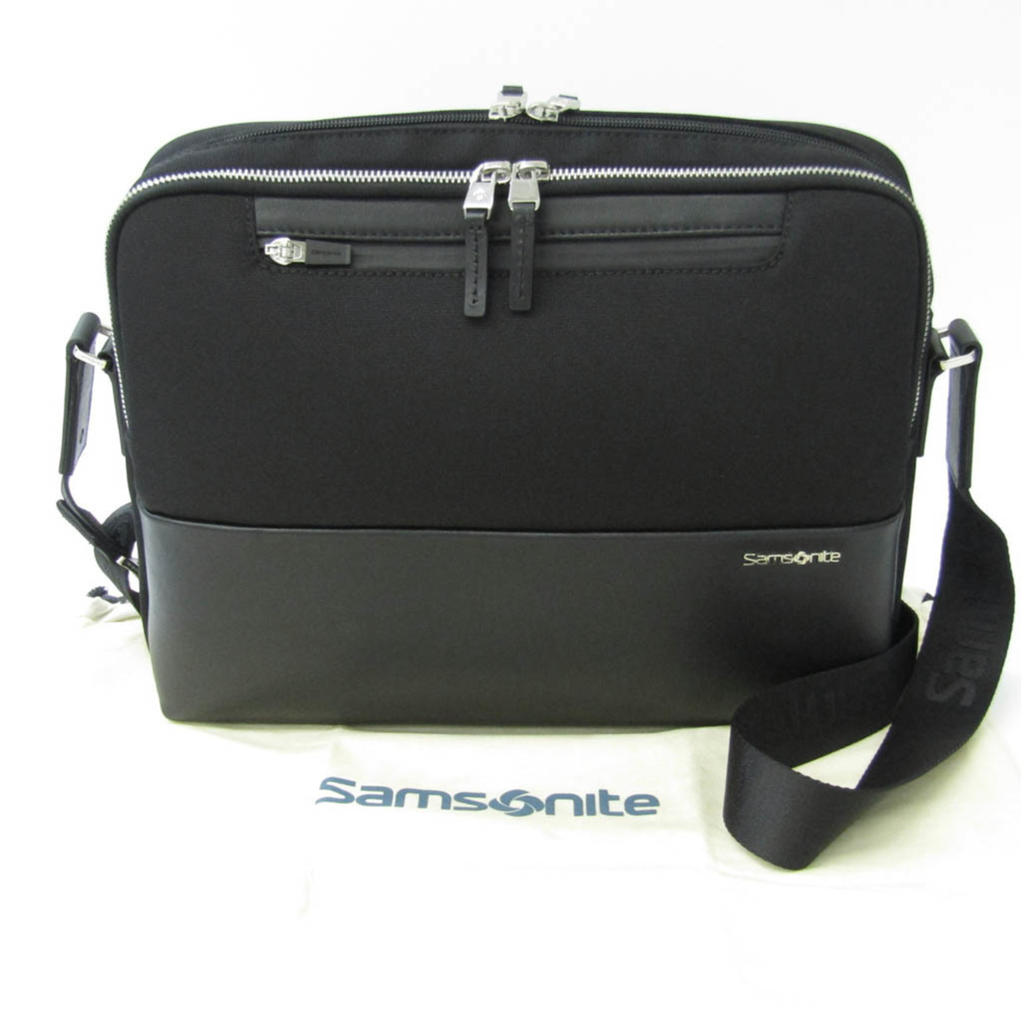 サムソナイト(Samsonite) GC209004 メンズ,レディース レザー,ナイロンキャンバス ショルダーバッグ ブラック