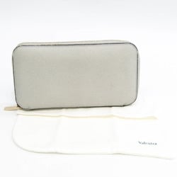 ヴァレクストラ(Valextra) V9L06 レディース,メンズ レザー 長財布（二つ折り） グレー