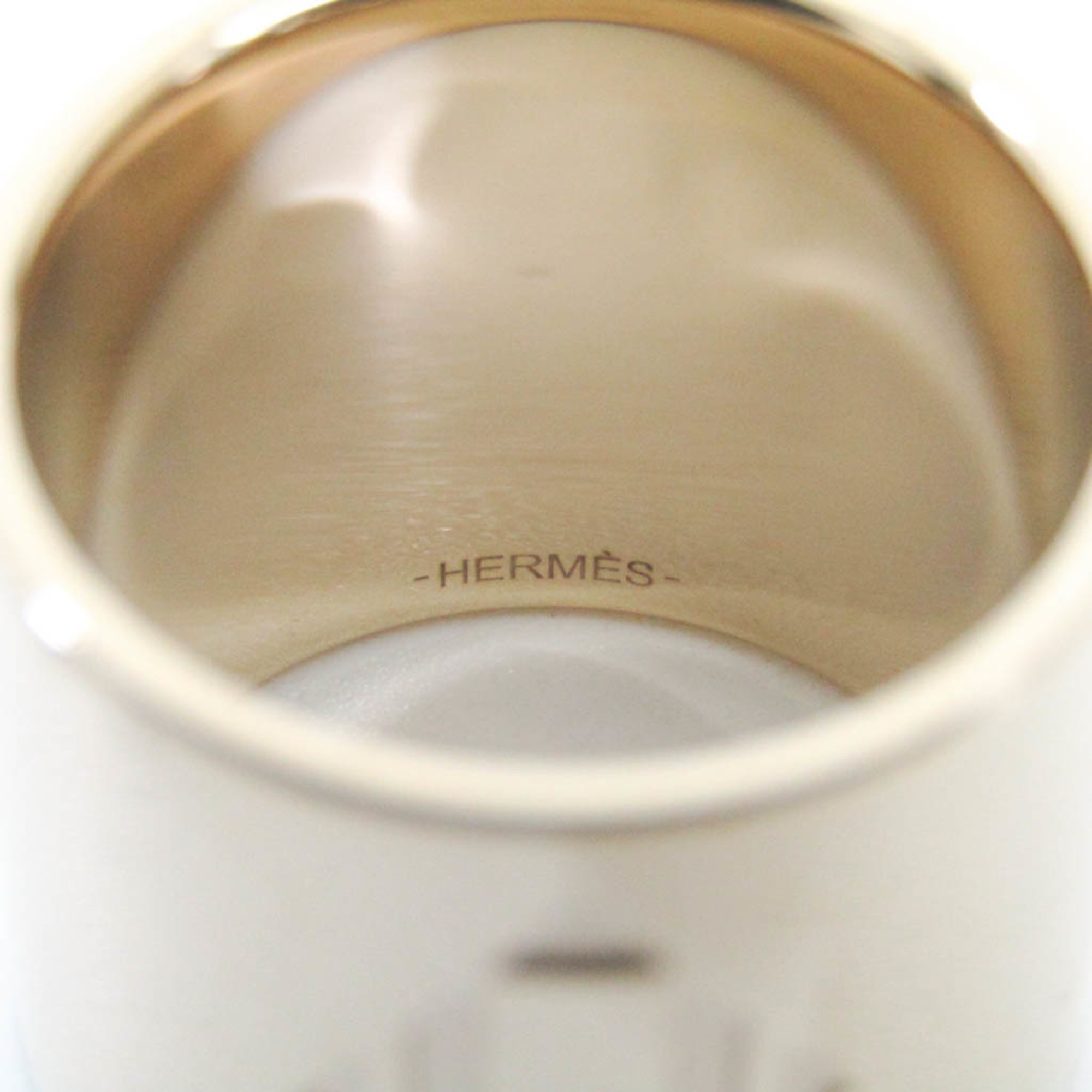エルメス(Hermes) メタル スカーフリング シャンパンゴールド H・ディアマン