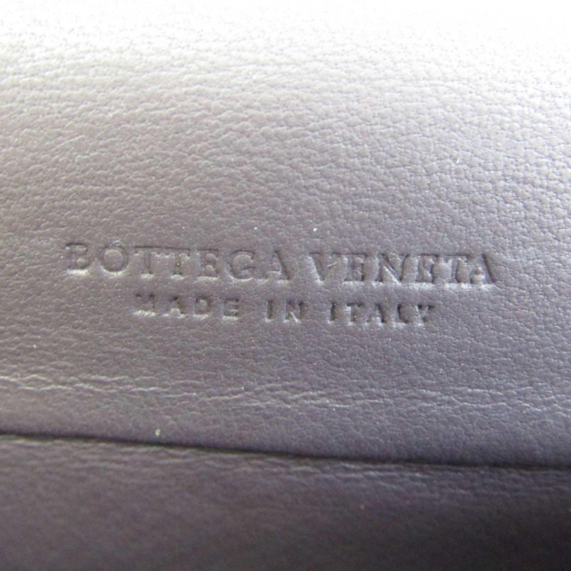 ボッテガ・ヴェネタ(Bottega Veneta) イントレチャート ターンロック メンズ,レディース レザー 長財布（二つ折り） ダークブラウン
