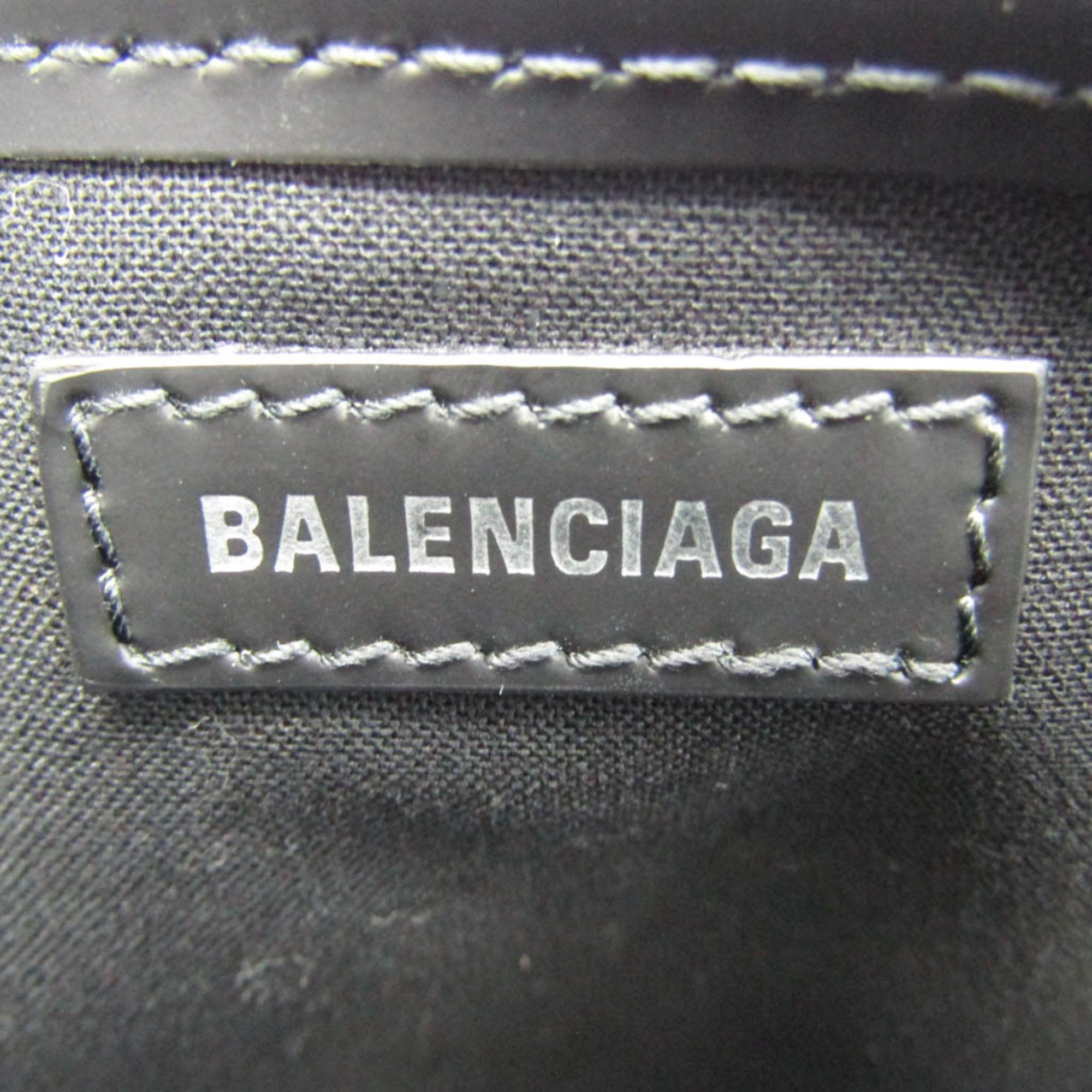 バレンシアガ(Balenciaga) ネイビーカバス S ドットプリント 339933 メンズ,レディース キャンバス,レザー ハンドバッグ,トートバッグ ブラック,ホワイト