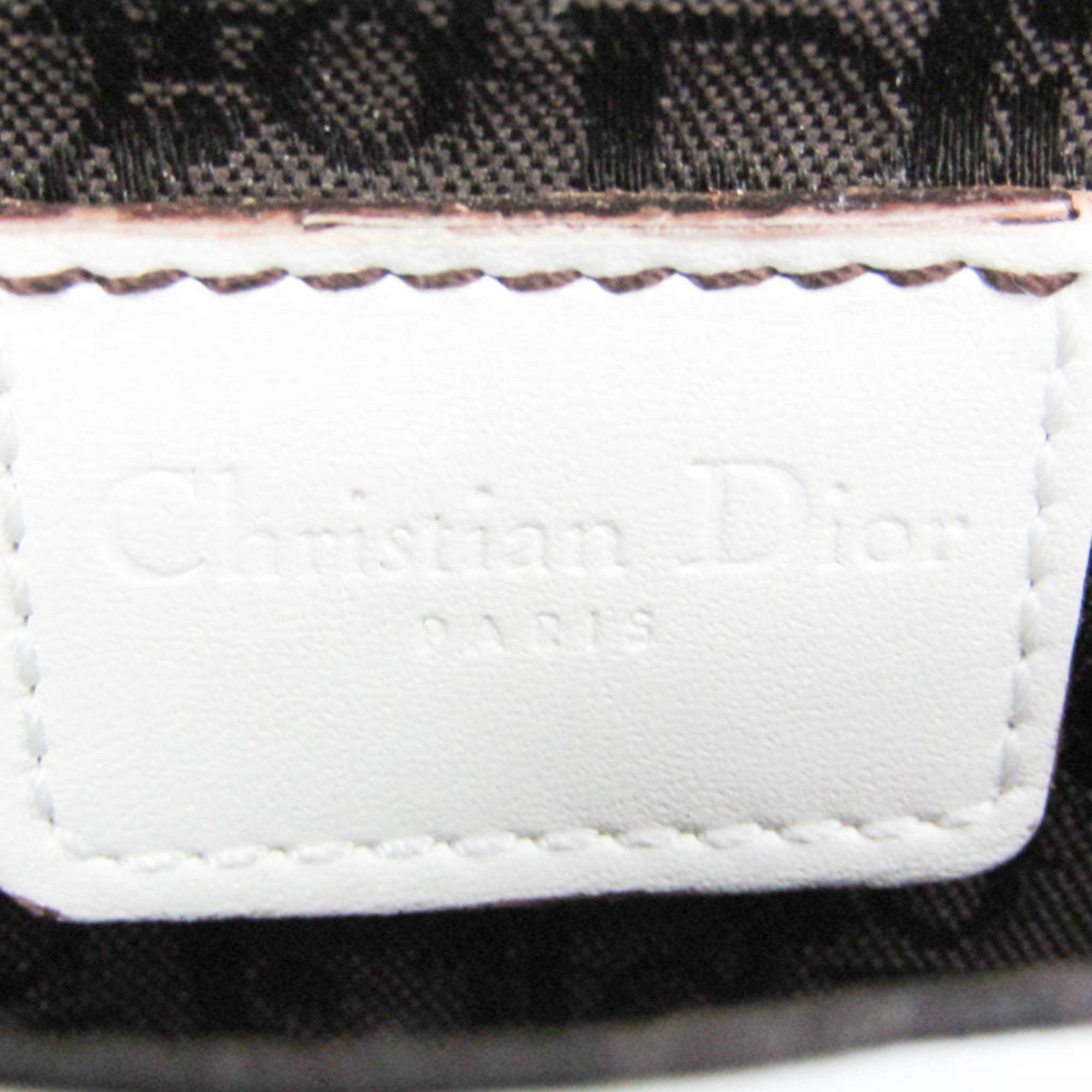 クリスチャン・ディオール(Christian Dior) サドルバッグ レディース レザー ウエストバッグ ホワイト