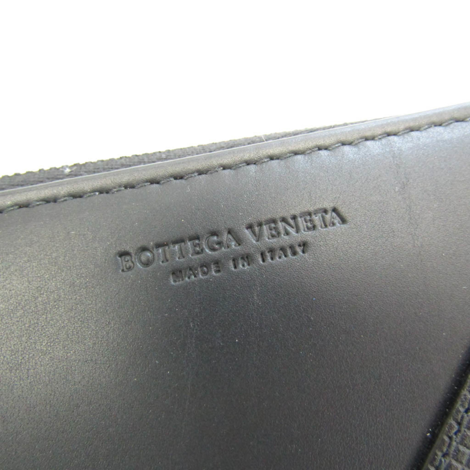 ボッテガ・ヴェネタ(Bottega Veneta) メンズ,レディース レザー 長財布（二つ折り） ブラック