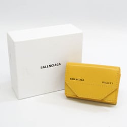 バレンシアガ(Balenciaga) コンパクトウォレット 529098 レディース レザー 財布（三つ折り） イエロー