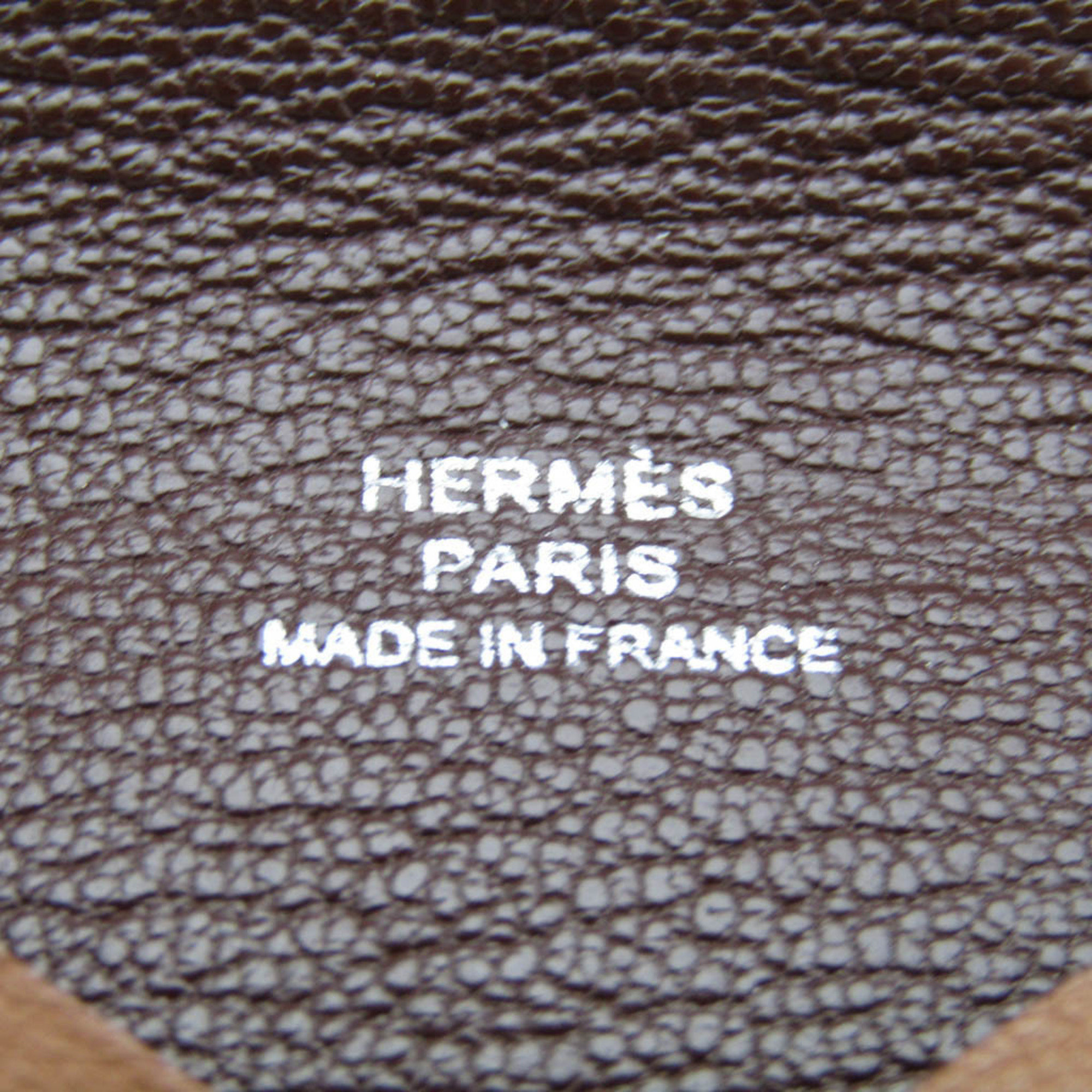 エルメス(Hermes) カルヴィ ハバナ H078332CK レザー カードケース ブラウン