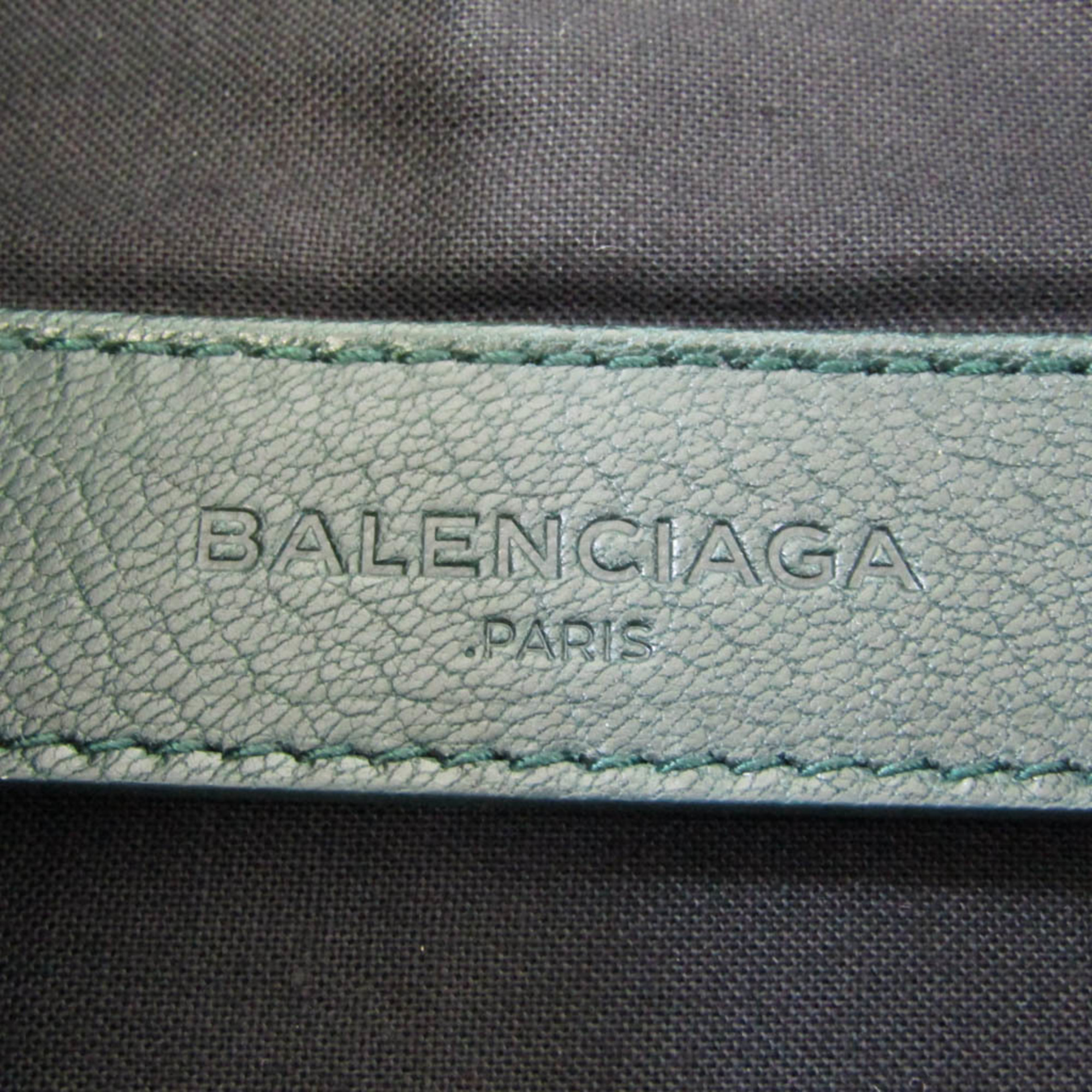 バレンシアガ(Balenciaga) クラシック クリップM 273022 メンズ,レディース レザー クラッチバッグ ダークグリーン