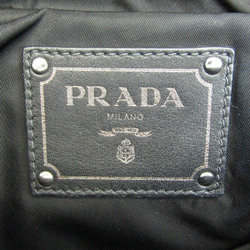 プラダ(Prada) TESSUTO DOUBLE レディース ナイロン ハンドバッグ,ショルダーバッグ ブラック,カーキ