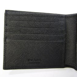 プラダ(Prada) サフィアーノ 2MO738 メンズ レザー 財布（二つ折り） ブラック