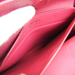 プラダ(Prada) カナパ サフィアーノ B2756T レディース レザー,キャンバス ハンドバッグ,ショルダーバッグ ベージュ,ピンク