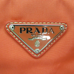 プラダ(Prada) VELA BR3851 レディース ナイロン ハンドバッグ,ショルダーバッグ ピンクオレンジ