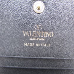 ヴァレンティノ・ガラヴァーニ(Valentino Garavani) ZW2P0P39BOL レディース  カーフスキン スタッズ 財布（二つ折り） ブラック