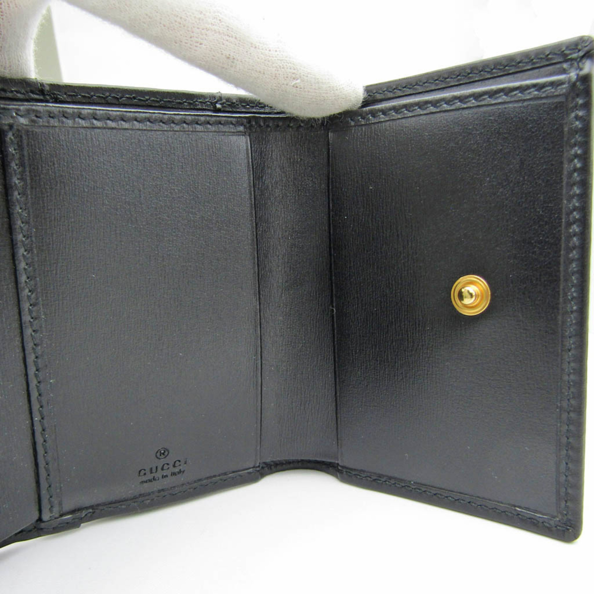 グッチ(Gucci) ホースビット 1955 644462 レディース レザー 財布（三つ折り） ブラック