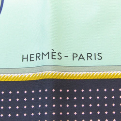 エルメス(Hermes) カレ90 LES VOITURES A TRANSFORMATION レディース シルク スカーフ ライトグリーン,マルチカラー