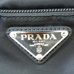 プラダ(Prada) レディース,メンズ ナイロン,レザー ショルダーバッグ ブラック