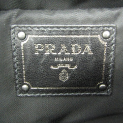 プラダ(Prada) TESSUTO DOUBLE レディース,メンズ レザー,ナイロン ハンドバッグ,ショルダーバッグ ブラック,ネイビー