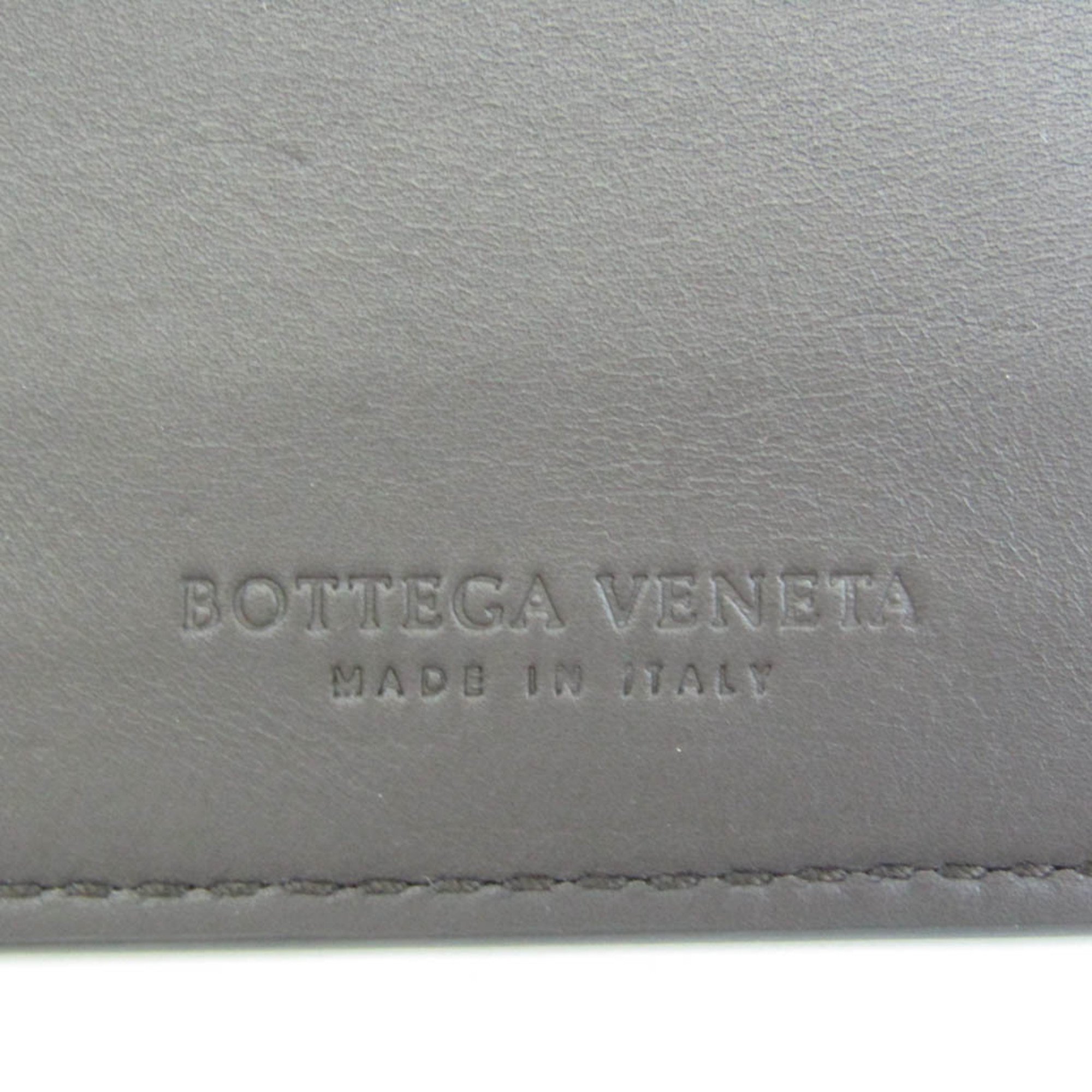 ボッテガ・ヴェネタ(Bottega Veneta) コントラスト パンチング 579246 レザー カードケース ダークブラウン