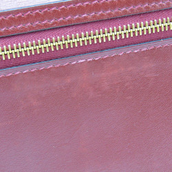 エルメス(Hermes) ベアン メンズ,レディース ボックスカーフ 財布（二つ折り） ボルドー