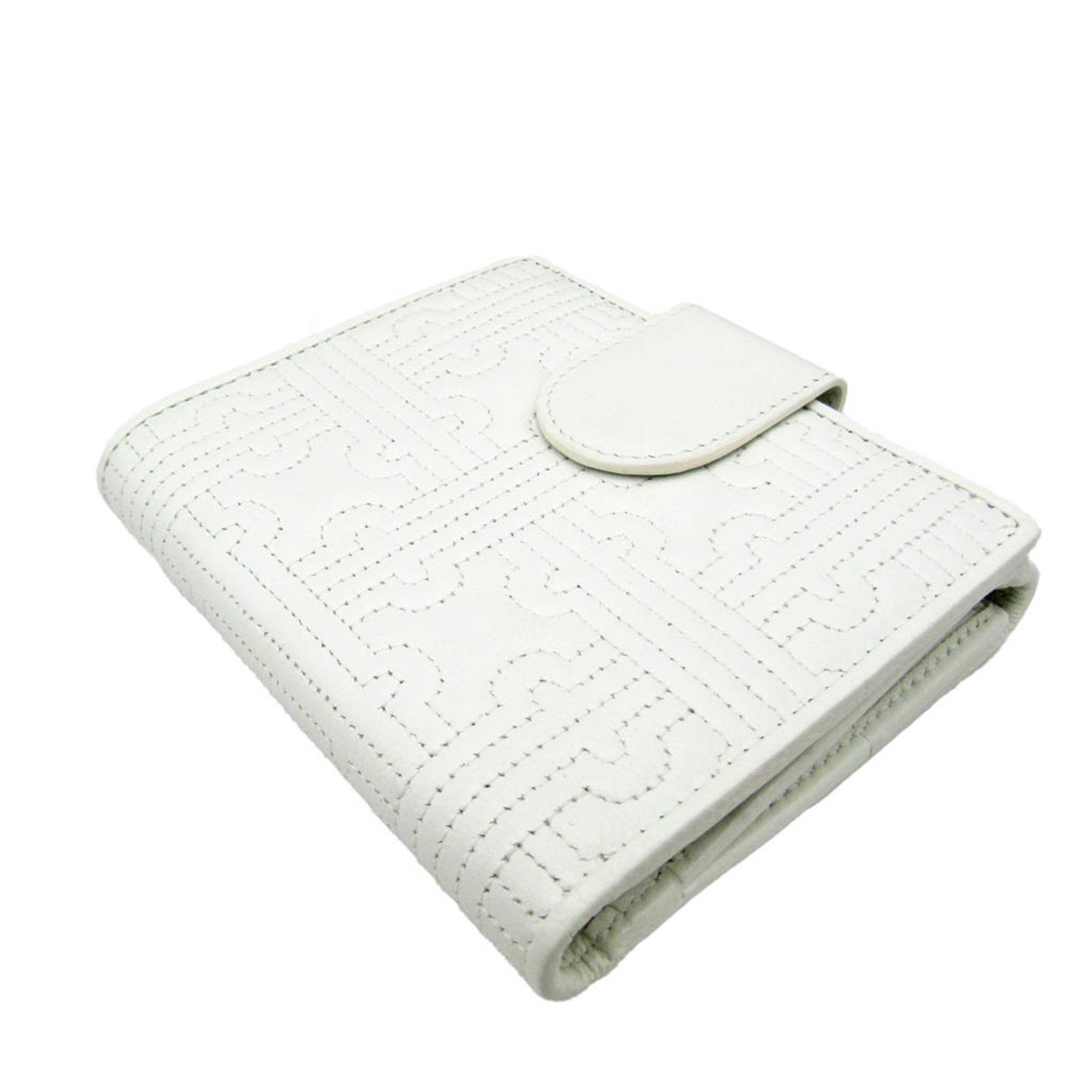 ブルガリ(Bvlgari) パレンテシ 31544 レディース レザー 中財布（二つ折り） ホワイト