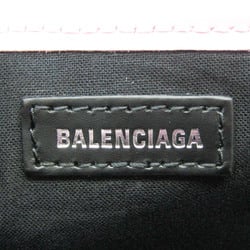 バレンシアガ(Balenciaga) ネイビーカバスS 339933 レディース キャンバス,レザー ハンドバッグ ライトピンク,オフホワイト