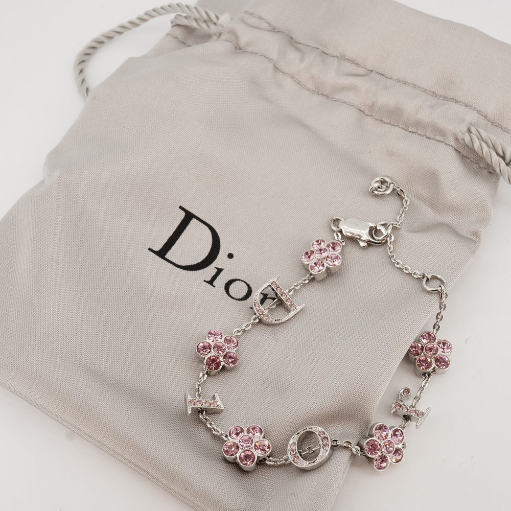 ディオール Christian Dior ブレスレット(フラワー/ストーン)-