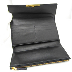 ボッテガ・ヴェネタ(Bottega Veneta) 578751 メンズ,レディース レザー 長財布（三つ折り） ブラック