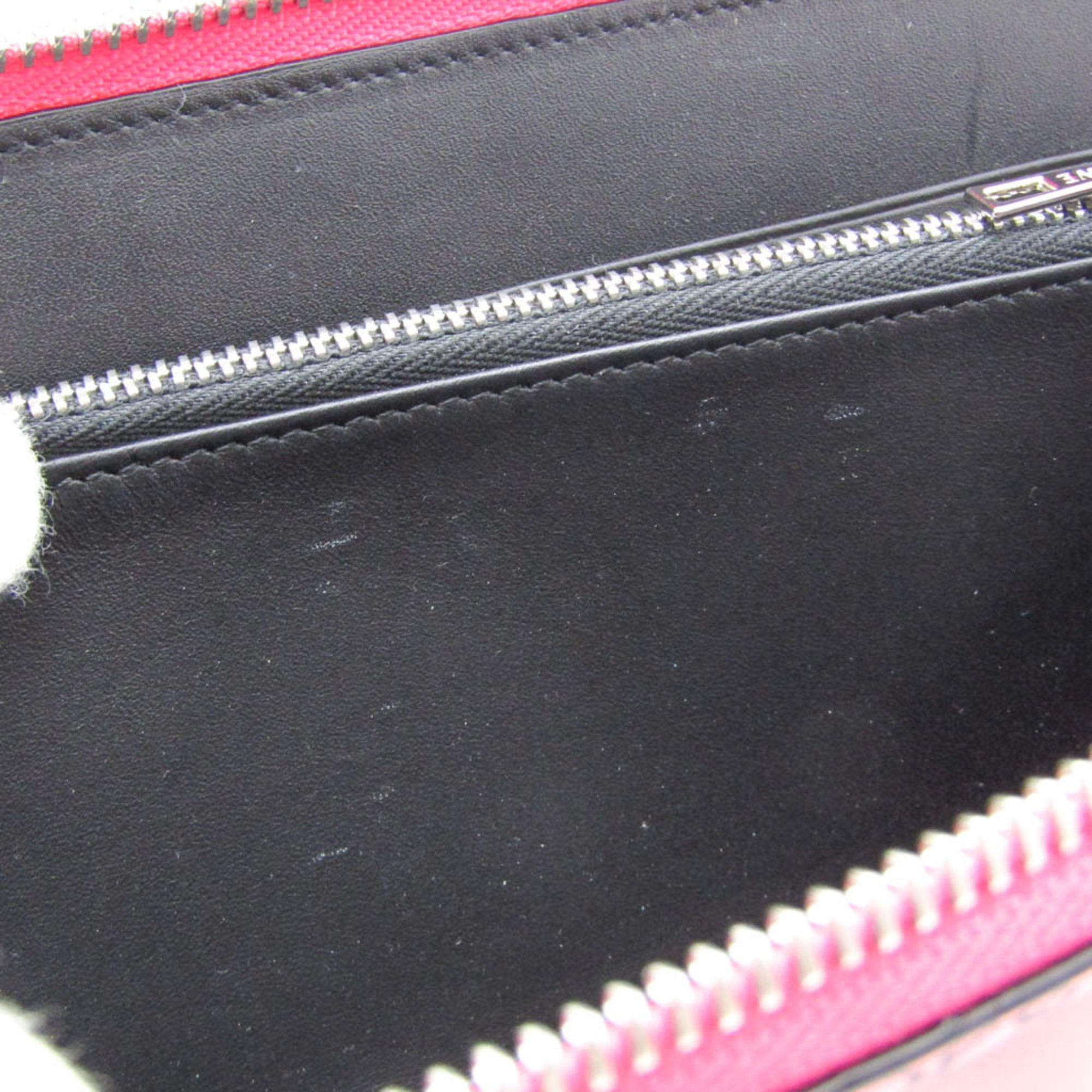 ロエベ(Loewe) リピートアナグラム レディース レザー 長財布（二つ折り） ブラック,ピンク