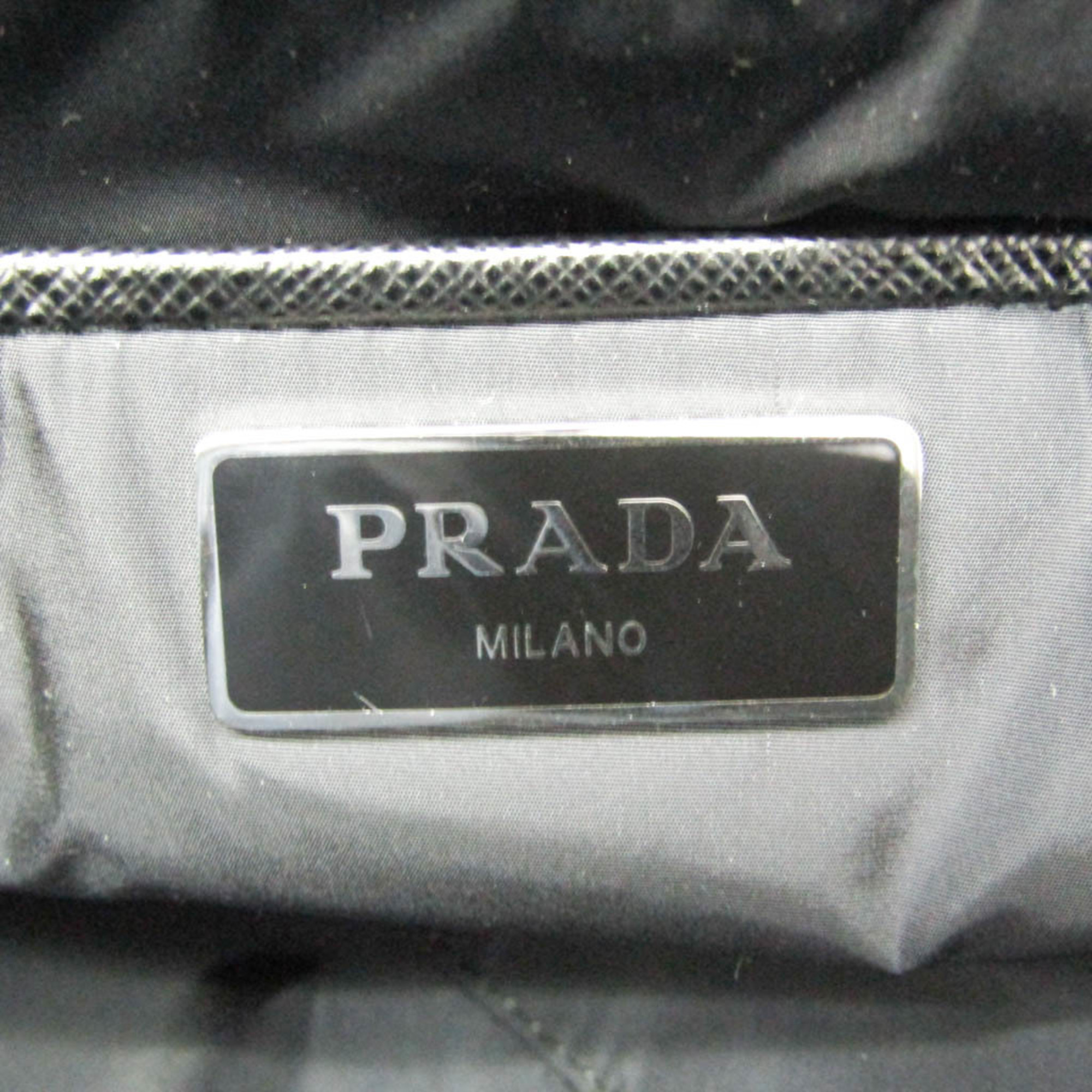 プラダ(Prada) MONKEY LOGO 1BG189 レディース,メンズ Tessuto stampato,レザー トートバッグ ブラック,マルチカラー