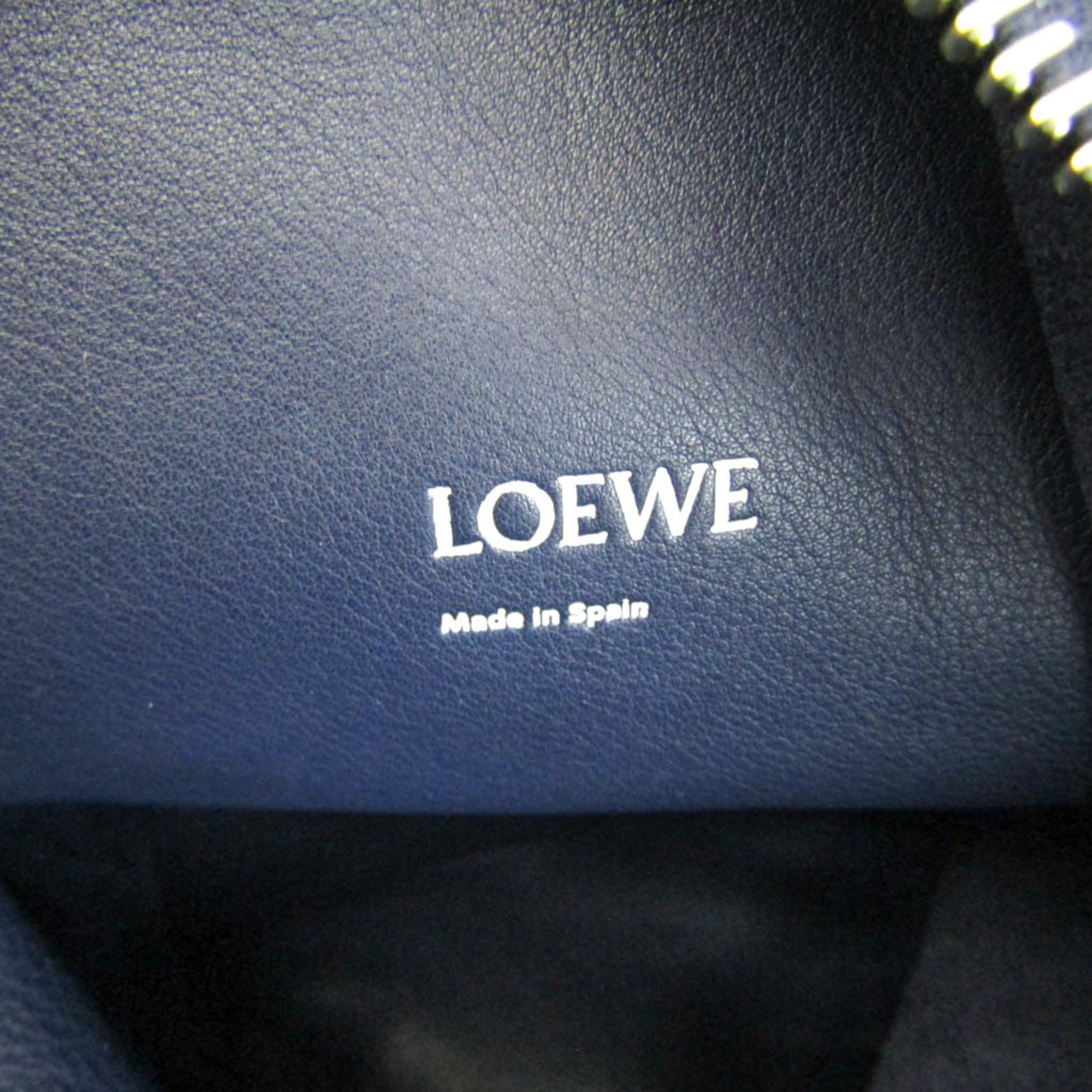 ロエベ(Loewe) アントン レディース,メンズ レザー ショルダーバッグ,ボディバッグ ネイビー