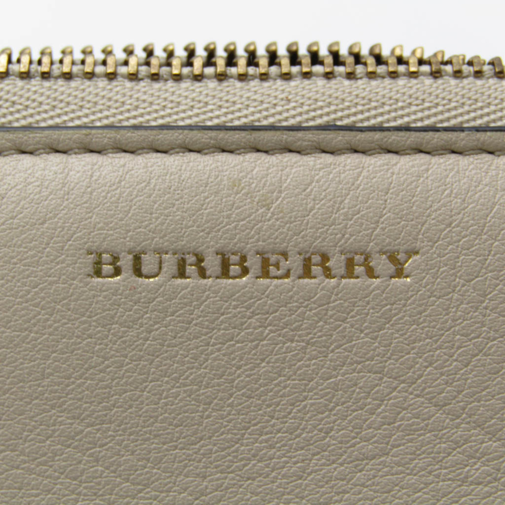 バーバリー(Burberry) コインケース付き レザー カードケース オフホワイト