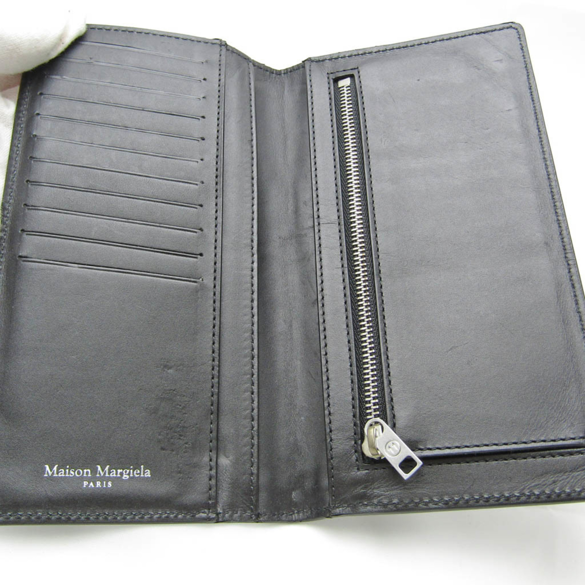 メゾン マルジェラ(Maison Margiela) S55UI0202 レディース,メンズ レザー 長財布（二つ折り） ブラック