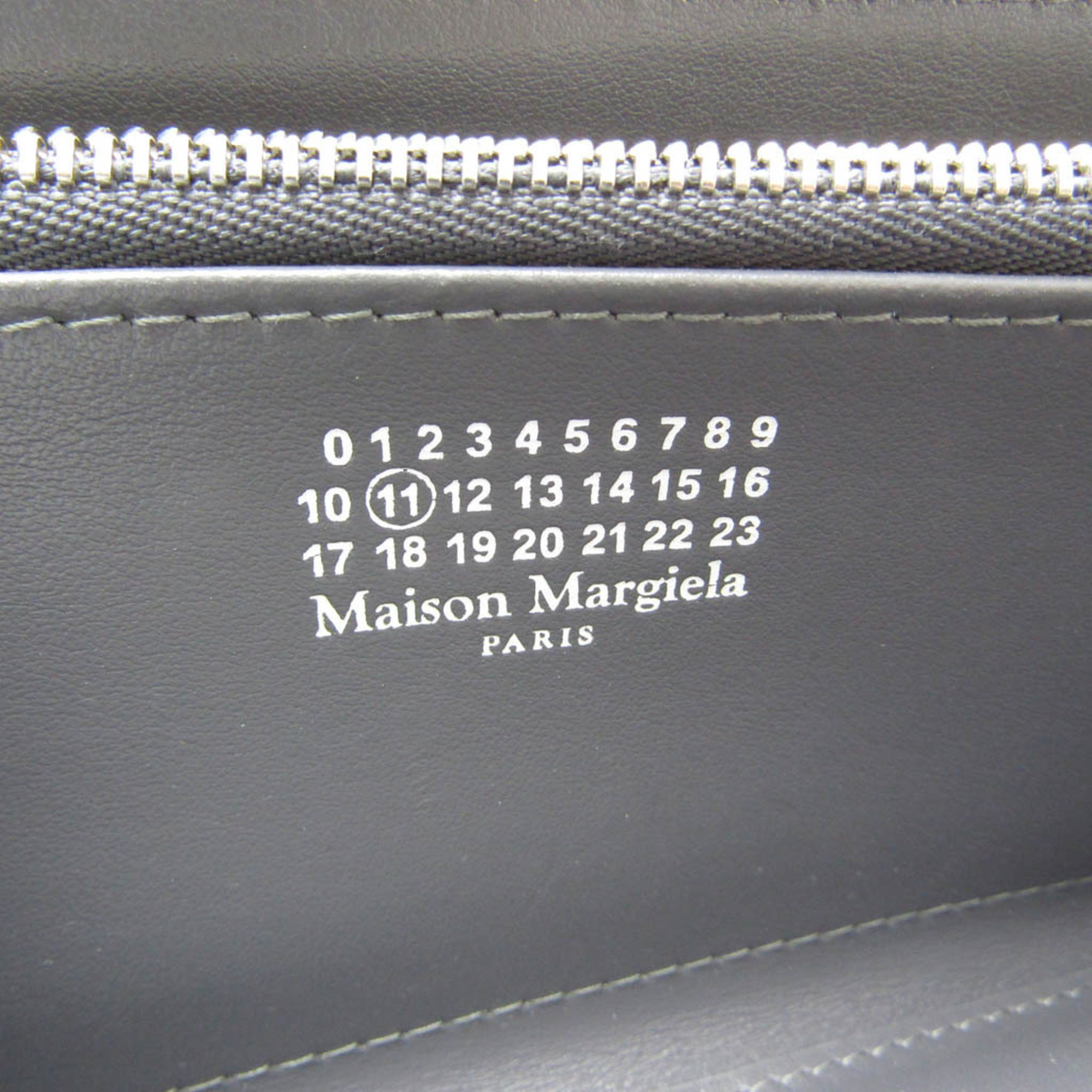 メゾン マルジェラ(Maison Margiela) S56UI0110 レディース,メンズ レザー 長財布（二つ折り） ブラック