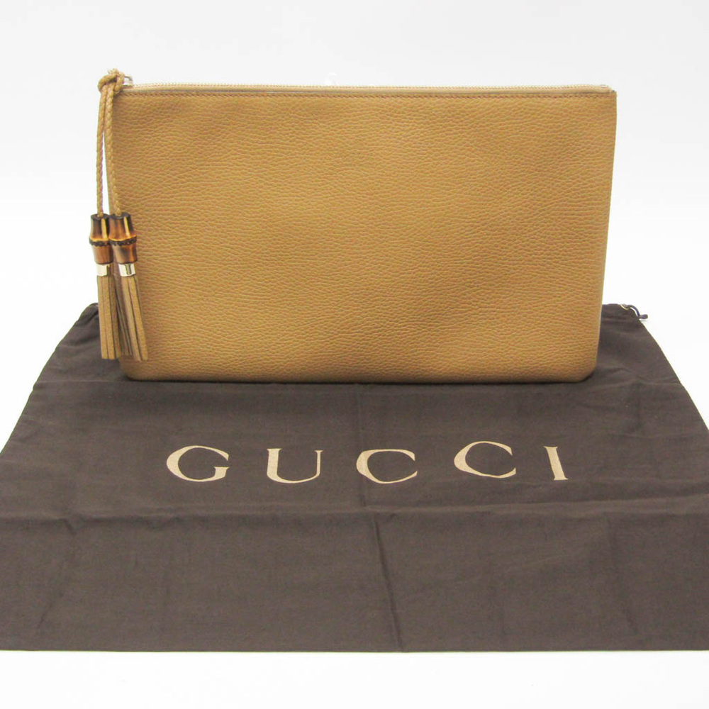 グッチ(Gucci) バンブー 376858 レディース レザー クラッチバッグ