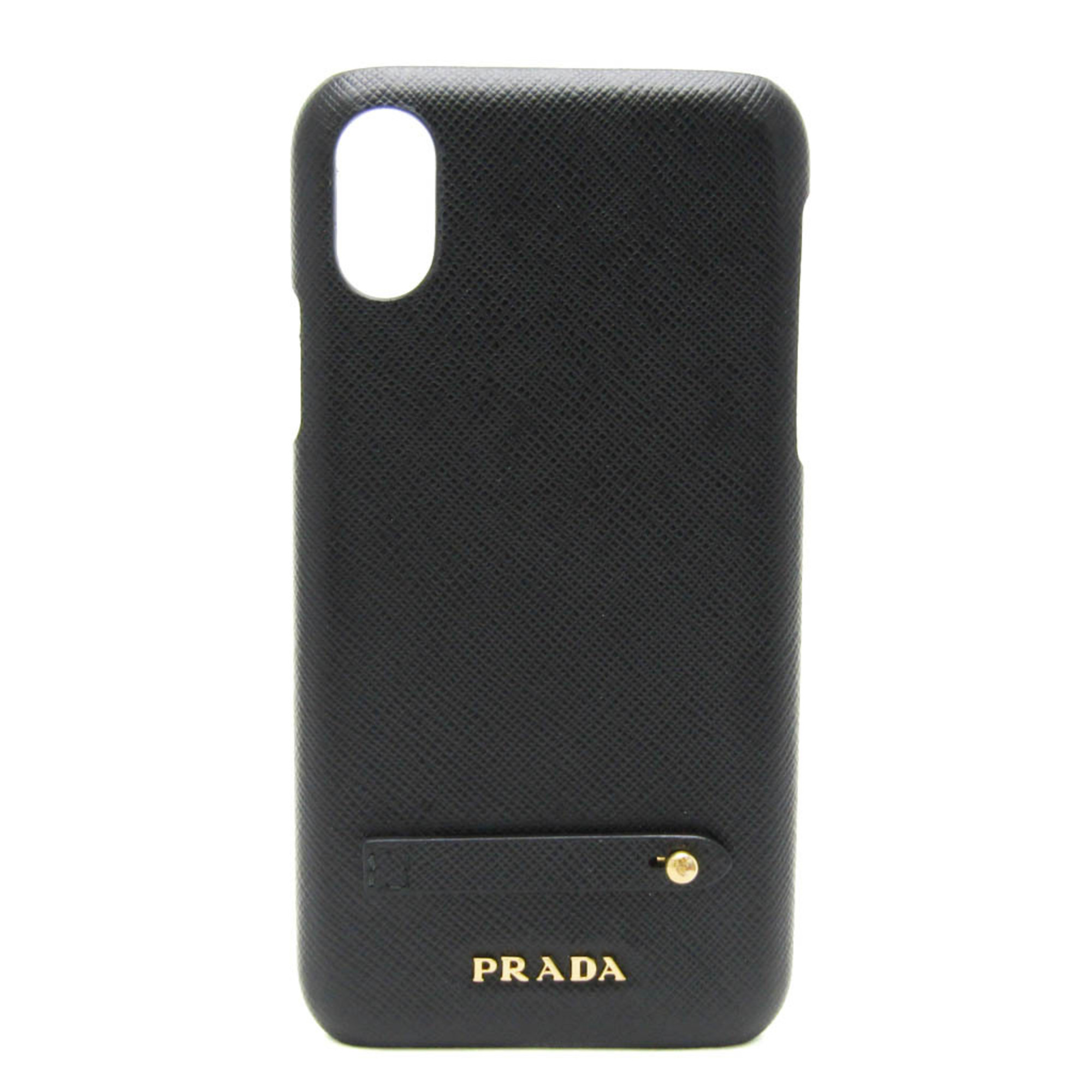 プラダ(Prada) 1ZH058 レザー バンパー iPhone X 対応 Nero(ネロ) | eLADY Globazone