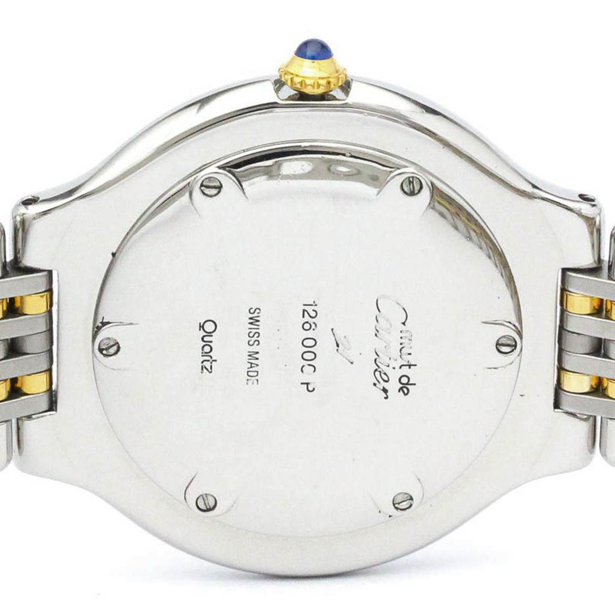 カルティエ (CARTIER) マスト21 ゴールドプレート ステンレススチール クォーツ メンズ 時計 (外装仕上げ済み)【中古】