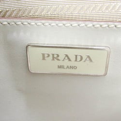 プラダ(Prada) カナパシティ B1801K レディース レザー,キャンバス ハンドバッグ,ショルダーバッグ ライトベージュ,ライトグレー