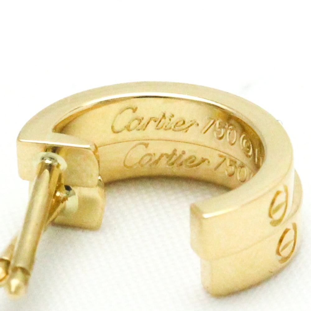 カルティエ(Cartier) ミニラブ ピアス 無し K18イエローゴールド(K18YG