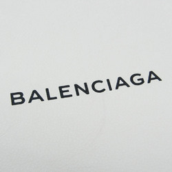 バレンシアガ(Balenciaga) ノースサウス ショッピングバッグ M 482545 レディース,メンズ レザー トートバッグ ブラック,ホワイト