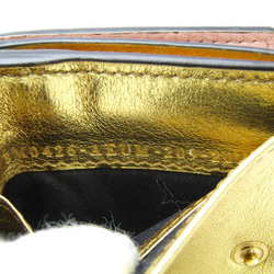 フェンディ(Fendi) PEEKABOO 8M0426 レディース レザー 財布（三つ折り） ゴールド,ライトピンク