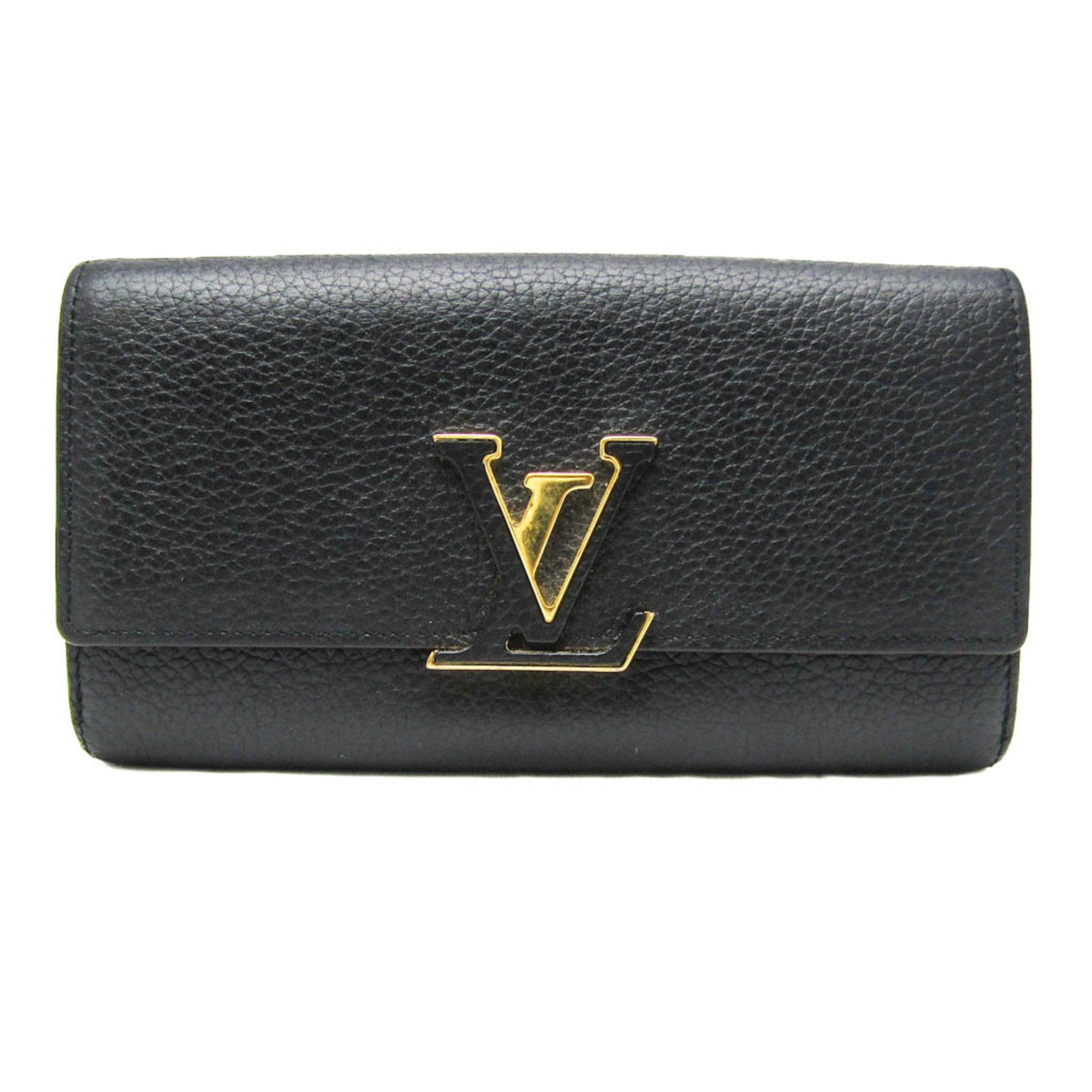 ルイ・ヴィトン(Louis Vuitton) トリヨン ポルトフォイユ カプシーヌ M61248 レディース トリヨンレザー 長財布（二つ折り）  ノワール | eLADY Globazone