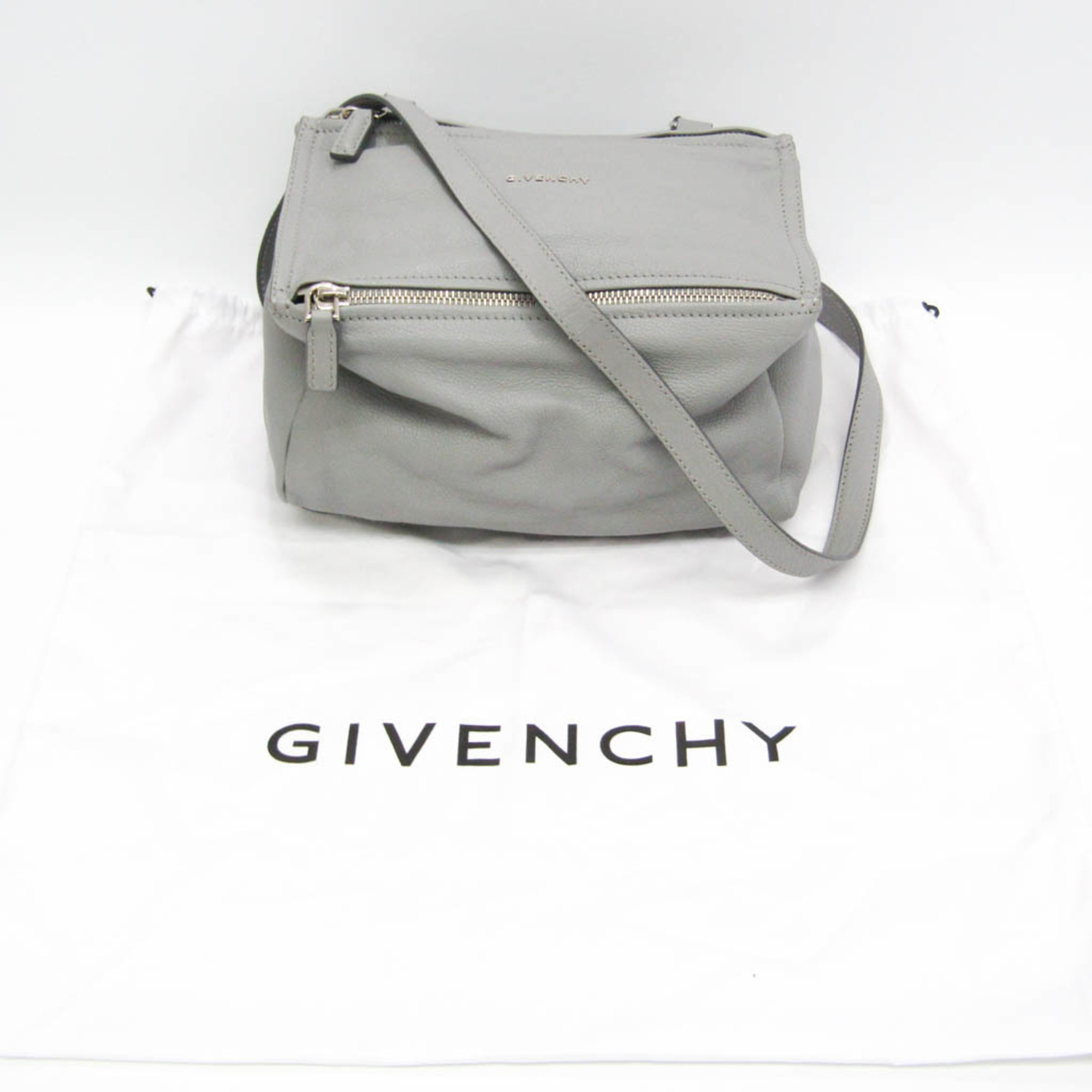 ジバンシィ(Givenchy) パンドラ スモール BB05251012 レディース レザー ハンドバッグ,ショルダーバッグ グレー