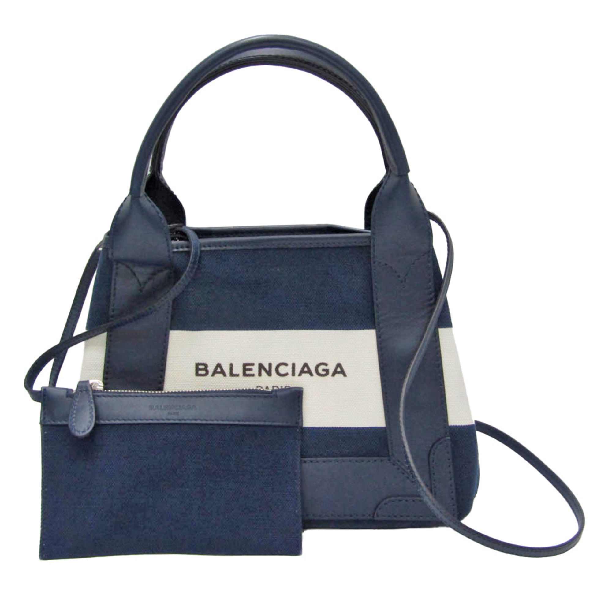 Balenciaga キャンバスレザートートバッグトートバッグ - トートバッグ