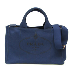 プラダ(Prada) カナパ 1BG642 レディース キャンバス ハンドバッグ,ショルダーバッグ Bluette(ブリエッタ)