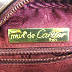 カルティエ(Cartier) マスト レディース レザー ショルダーバッグ ボルドー