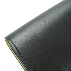 ボッテガ・ヴェネタ(Bottega Veneta) イントレチャート 577841 メンズ,レディース レザー 財布（二つ折り） ブラック,イエロー