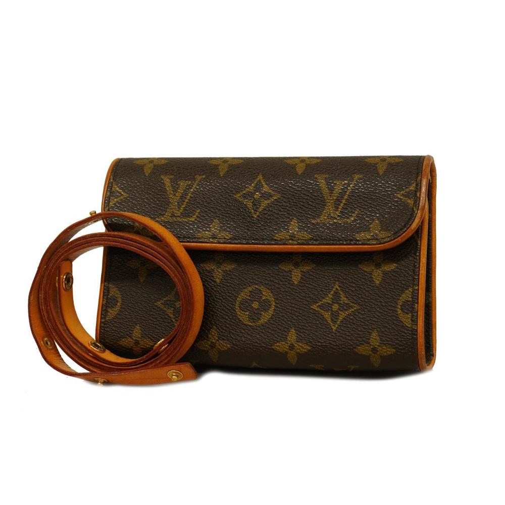 LOUIS VUITTON ルイヴィトン モノグラム ポシェット フロランティーヌ ウエストバッグ M51855 ブラウン byレディース