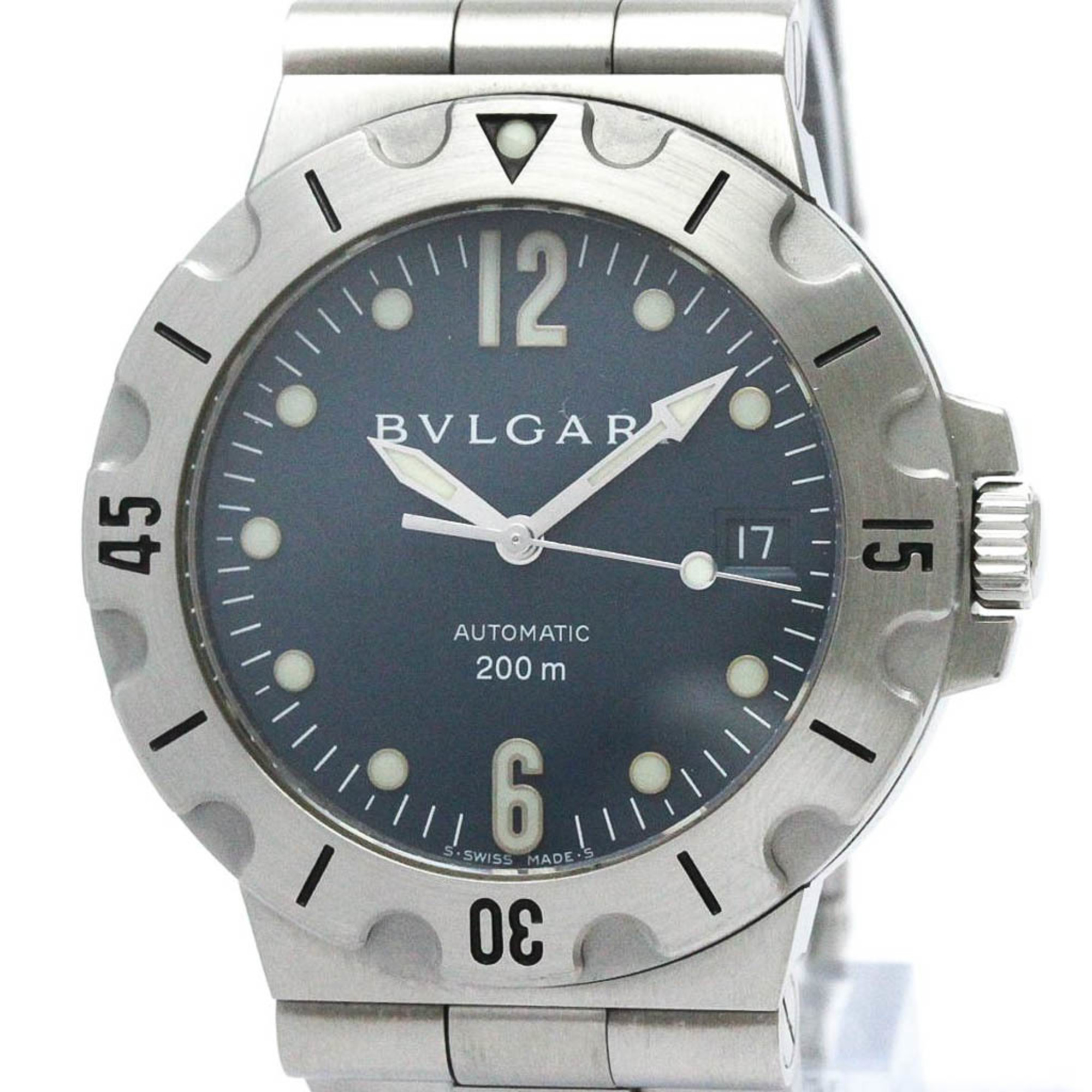 腕時計(アナログ)ブルガリ BVLGARI SD38S ディアゴノ スクーバ  ジャンク