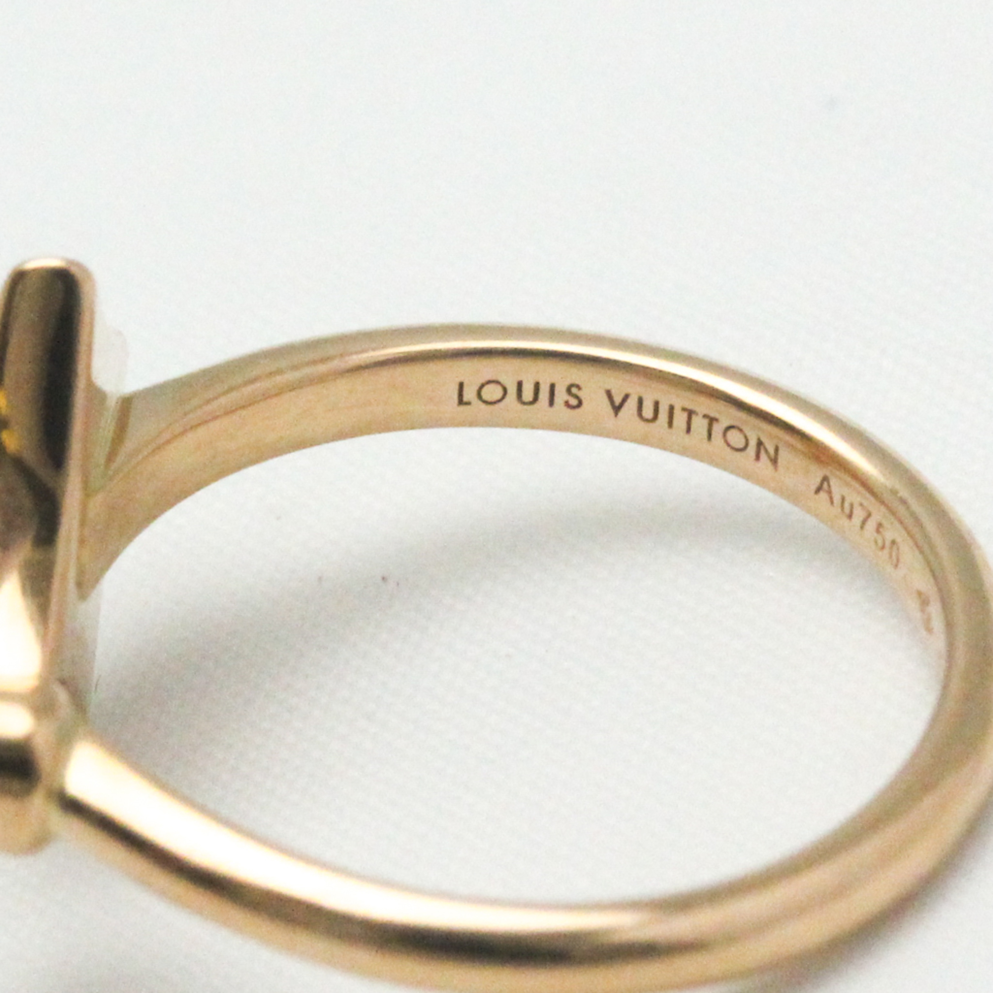 ルイ・ヴィトン(Louis Vuitton) リング スター ブロッサム ミニ (ピンクゴールド×ホワイト マザー・オブ・パール×ダイヤモンド) Q9S80A K18ピンクゴールド(K18PG) ファッション ダイヤモンド,シェル バンドリング カラット/0.04 ピンクゴールド(PG)