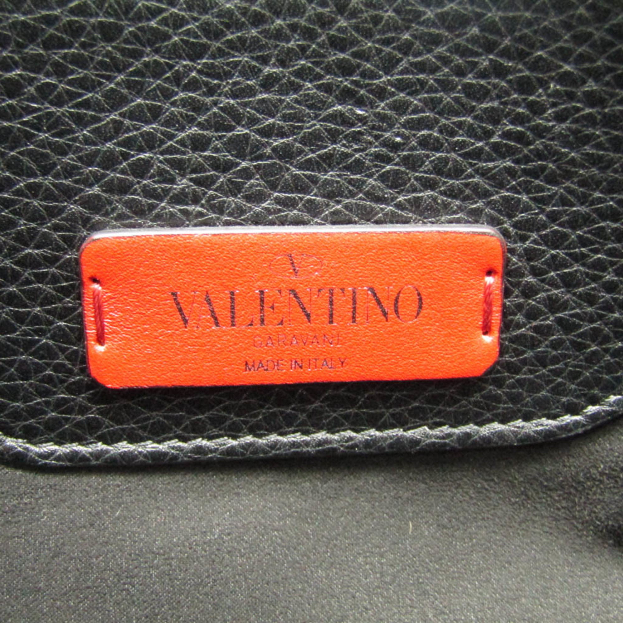 ヴァレンティノ・ガラヴァーニ(Valentino Garavani) ロックスタッズ レディース,メンズ レザー ショルダーバッグ,トートバッグ ブラック