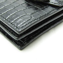 ジミーチュウ(Jimmy Choo) レディース  型押しレザー 財布（二つ折り） ブラック